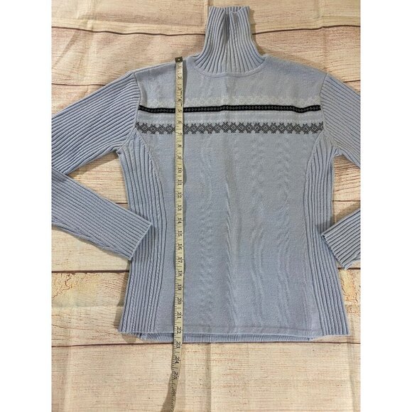 Spyder Women's Black Knit Long Sleeve Turtle Neck Sweater - 8 - Picture 2 of 11